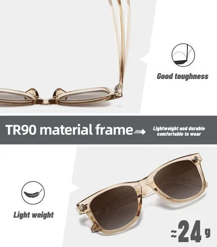 Miniatura 55 de MEETSUN Polarized Sunglasses for Women Men Classic Retro Square Frame Driving Sun Glasses UV Protection