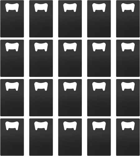 20 abrebotellas de cerveza de acero inoxidable para tarjetas de cerveza, recuerdo de fiesta, boda, padrinos de boda, regalo de dama de honor (20
