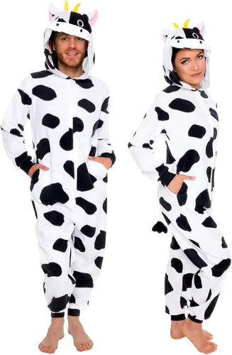 Funziez! Mameluco ajustado para adultos, disfraz de Halloween de animales, traje de cosplay de una pieza de fruta de felpa para mujeres y hombres