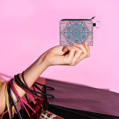 Miniatura 25 de Bolsa de maquillaje, bolsa de viaje, bolsa de cosméticos, organizador de artículos de tocador con cremallera pequeña para mujer, Paquete de 10