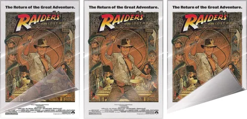 Miniatura 2 de Juego de carteles clásicos de la película de los años 80 (Raiders Of The Lost Ark, Back To The Future, Breakfast Club & Beetlejuice)