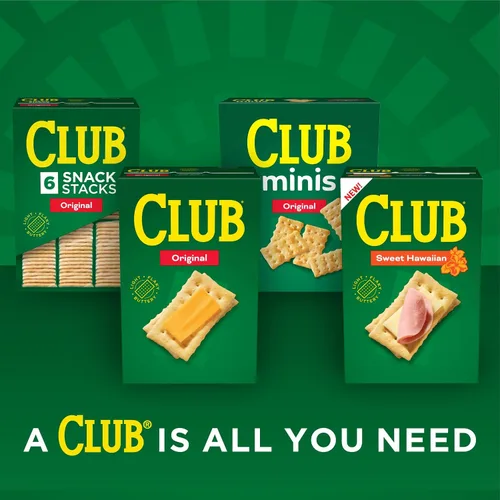 Miniatura 9 de Club Minis Crackers, aperitivos para el almuerzo, galletas saladas, Hidden Valley Ranch, caja de 11 onzas (1 caja)