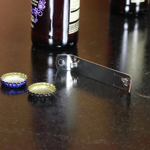 Miniatura 3 de Chef Craft Select - Abridor de botellas de hierro chapado duradero, juego de 2 piezas de 4.5 pulgadas de largo, gris