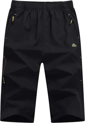 Miniatura 2 de MAGNIVIT Pantalones cortos de senderismo 34 para hombre, por debajo de la rodilla, de secado rápido, para trabajo al aire libre, con bolsillos