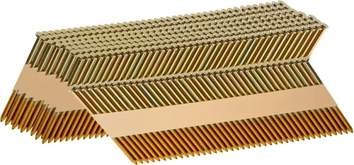 Clavos de marco de 30 a 34 grados, vástago de anillo de 2-1/2 x 12 pulgadas, 520 unidades, cabeza D, cinta de papel electrogalvanizado, para