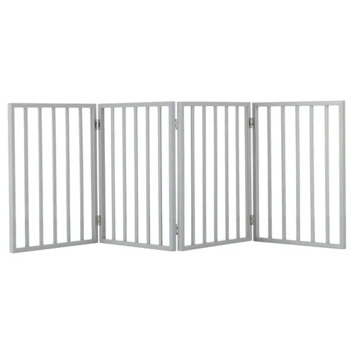 Miniatura 4 de PETMAKER - Puerta plegable para mascotas para interiores, 4 paneles para escaleras o puertas, valla independiente para mascotas de 73 x 24 pulgadas