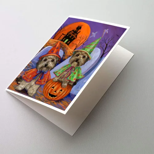 Miniatura 227 de Caroline's Treasures PPP3013GCA7P - Tarjetas de felicitación y sobres para mascotas de Basset Hound Teacher, paquete de 8 tarjetas en blanco