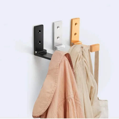 Miniatura 8 de ZEYU Ganchos Plegables para Abrigos, 10 Piezas Ganchos de Pared para Colgar Abrigos, Ganchos para Toallas, Herrajes Resistentes de Aleación