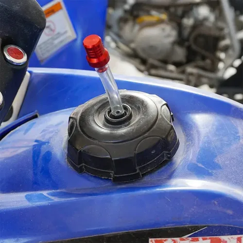 Miniatura 4 de 5 tapas de ventilación para tanque de combustible de motocicleta, manguera de tubo de respiración bidireccional para ahorrar combustible, tubo