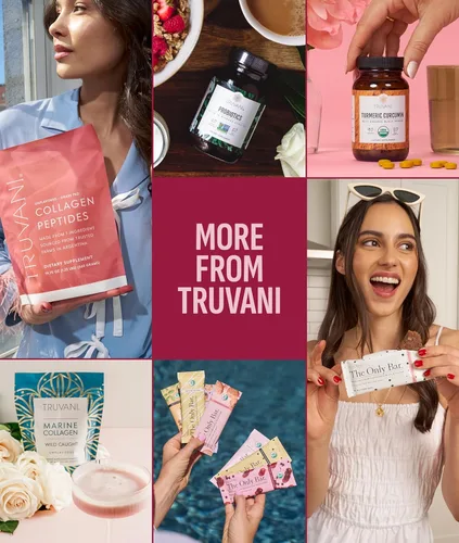 Miniatura 8 de Truvani Proteína vegana de guisante en polvo Chocolate fresa 0.71 oz de proteína orgánica a base de plantas Paquetes de viaje de una sola
