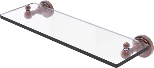 Miniatura 29 de Allied Brass WP-1/16 Waverly Place Collection - Estante de cristal con bordes biselados de 16 pulgadas, bronce aceitado Oil Rubbed Bronze