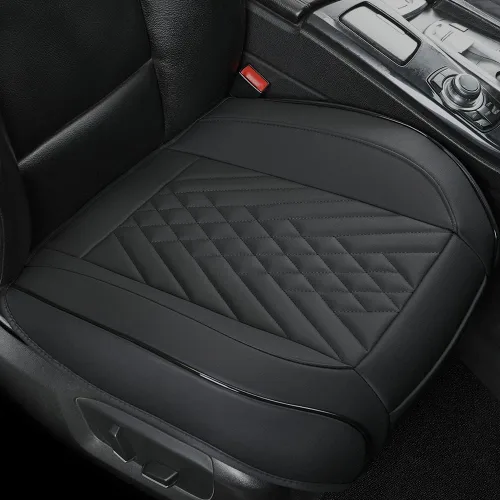 Miniatura 15 de GIANT PANDA 1 funda de asiento delantero de automóvil, protector de asiento de automóvil de piel sintética para el 95% de los vehículos, se adapta