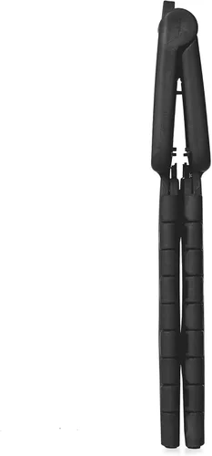 Miniatura 3 de Casafield Taburete plegable de 9 pulgadas con asa (juego de 2), negro, taburete de plástico plegable portátil para niños y adultos, uso