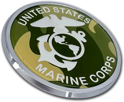 Miniatura 4 de Emblema de camuflaje cromado para automóvil de Marine Corps