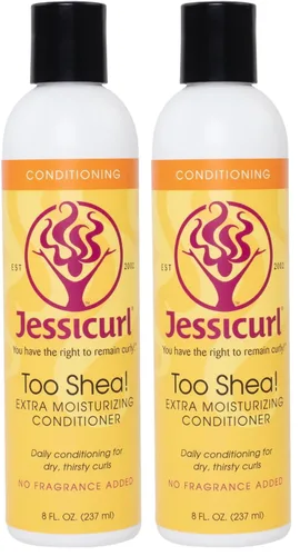 Miniatura 9 de Jessicurl, Too Shea! Acondicionador extra hidratante para cabello rizado, Island Fantasy, 8 onzas líquidas, acondicionador sin enjuague para cabello