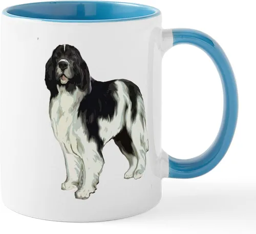Miniatura 43 de CafePress Newfoundland Dog Drool Zone Taza de café de cerámica de 11 oz (11.0 fl oz)
