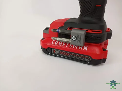 Miniatura 9 de Portabrocas magnético para DEWALT 20V Taladro/Desarmador, Montado Lateralmente, Imanes Fuertes, Diseño de Bajo Perfil - Galactic Gadgets (Negro)
