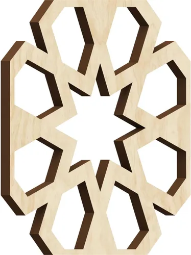 Miniatura 8 de Jackson Decorative Fretwork Wood Wall Panels, Large, 23 3/8" W x 23 3/8" H x 1/4" T, Cherry
