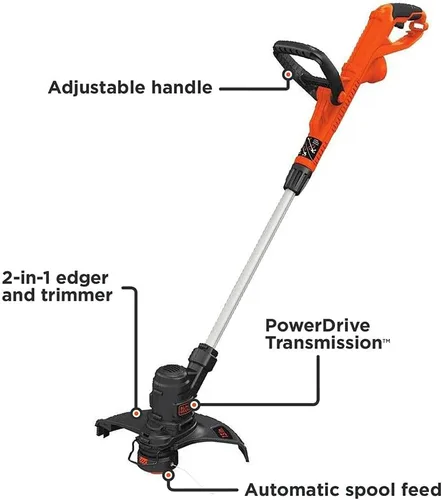 Miniatura 7 de BLACK+DECKER - Recortadora/bordeadora con cable, de 13 pulgadas, 5 amperios (ST8600)