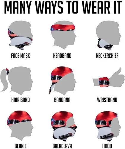 Miniatura 7 de Cool Drum Set Neck Gaiter for Men Women Upf 50+ Sun Protection Balaclava Face Mask Cover Moisture Wicking & Quick Dry Neckerchief Seamless Ski Mask