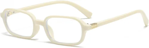 Miniatura 8 de Breaksun Gafas Retro Rectangulares para Mujeres y Hombres, Gafas Pequeñas Cuadradas con Bloqueo de Luz Azul, Anteojos Vintage