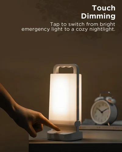 Miniatura 4 de Linterna solar para campamento de 6000 mAh, paquete de 2, luz de campamento recargable por USB y fuente de alimentación, lámpara nocturna LED