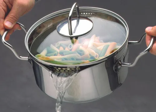 Miniatura 3 de Norpro KRONA - Olla ventilada de 3 cuartos de galón con tapa coladora, acero inoxidable
