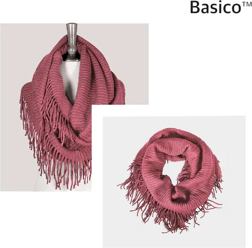 Miniatura 4 de Basico - Bufandas infinitas para mujer, modernas, suaves y de invierno