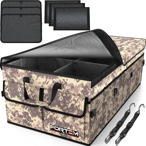 Miniatura 15 de FORTEM Organizador de maletero para SUV, organizador de maletero de automóvil, almacenamiento plegable, accesorios de coche para mujeres y hombres