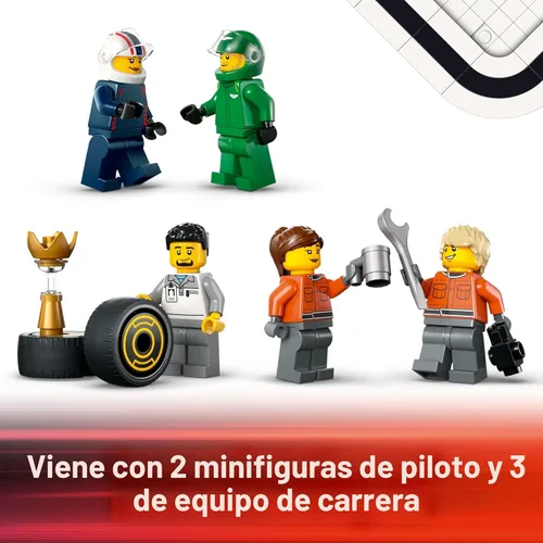 Miniatura 6 de LEGO Camión City F1 con juguetes de auto RB20 y AMR24 F1, modelo de juguete de construcción de automóviles para niños, niños y niñas, a partir de 8