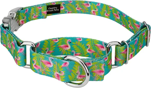Miniatura 9 de Country Brook Petz - Collar de perro Martingala de dinosaurios con hebilla premium - Colección Critter Corner con 6 diseños temáticos de criaturas
