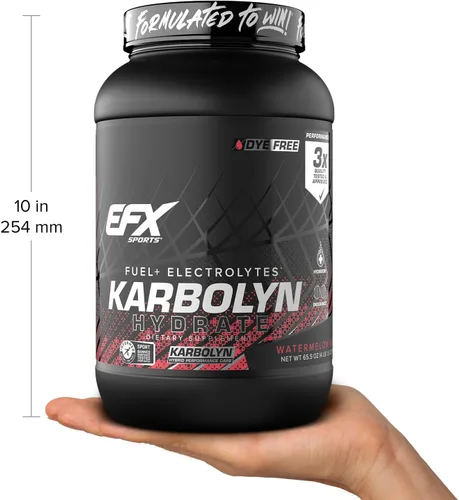 Miniatura 9 de EFX Sports Karbolyn Hydrate Polvo de carbohidratos + electrolitos Mezcla de bebida deportiva sin azúcar Combustible e hidratación Sin