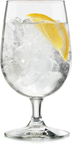 Miniatura 10 de Libbey Premiere - Vasos de té helado de cobalto, elegantes vasos de color azul cobalto, juego de 12, copas de agua con tallo aptos para lavavajillas