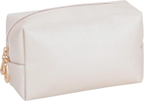 Miniatura 8 de HAOGUAGUA Bolsa de maquillaje para mujer, organizador impermeable de viaje, organizador de cosméticos para mujeres, tamaño mediano (rosa)