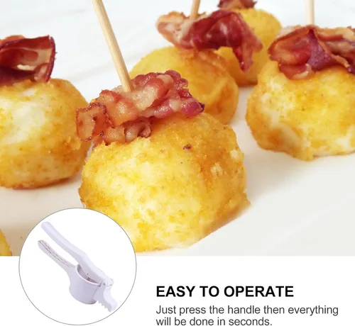 Miniatura 6 de Hemoton Prensa de papas de plástico Ricer and Masher de 14 pulgadas herramienta de cocina manual para puré de papas, zanahorias, ñame y preparación
