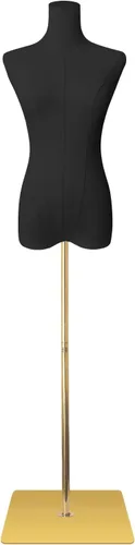 Miniatura 10 de maniquí femenino con forma de torso de talla grande para mujer, formas de vestido para costura, maniquí de cuerpo con alta estabilidad, soporte