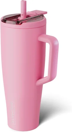 Miniatura 72 de BrüMate Era Flip - Vaso de 30 onzas con tapa con pajilla cubierta 100 % a prueba de fugas, popote higiénico cubierto, botella de agua de acero
