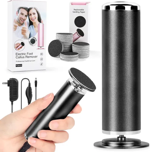 Lima de Pies Removedor de Callos para Pies: Herramienta Profesional de Pedicura para SPA - Lima de Pies con Velocidad Ajustable para Piel y Callos -