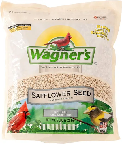 Miniatura 5 de Wagner's 62011 Eastern Regional Blend - Alimento para pájaros silvestres, bolsa de 8 libras y 57075 semillas de cártamo para aves silvestres, bolsa