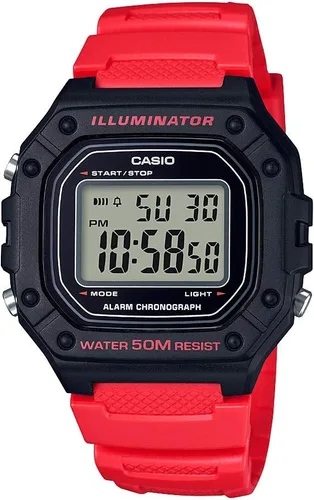 Miniatura 2 de Casio W218H Series Men’s Digital Watch 50M WR 1/100 Second Stopwatch 100 SEC Chronograph LED Backlight Countdown Timer Daily Alarm