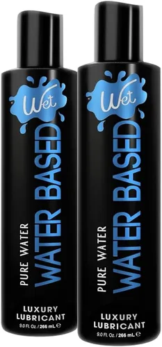 Wet Lubricante original a base de agua de 9 onzas (paquete de 2)