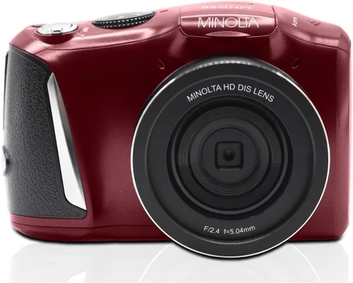 Miniatura 8 de Minolta Cámara digital de 48 MP: video 4K Ultra HD, zoom digital 16X, pantalla LCD de 3.0 pulgadas, antivibración, lapso de tiempo, detección Azul