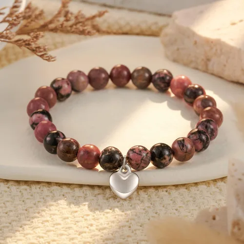 Miniatura 24 de HGDEER Regalos Get Well Soon, pulsera de amatista de piedra natural para mujeres y hombres