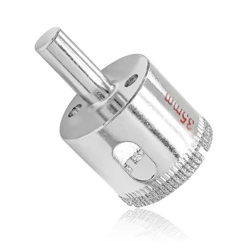 Miniatura 4 de Luomorgo Sierra de agujero de diamante de 35mm/1 3/8 Pulgadas, brocas de diamante de 1.1 pulgadas de profundidad de corte para vidrio, cerámica