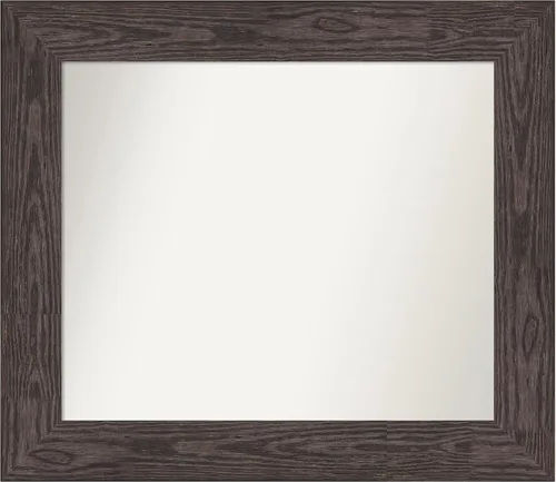 Miniatura 155 de Amanti Art Espejo personalizado, espejo de baño negro puente, espejo de pared o espejo de tocador de baño sobre el fregadero (26 x 26 pulgadas)