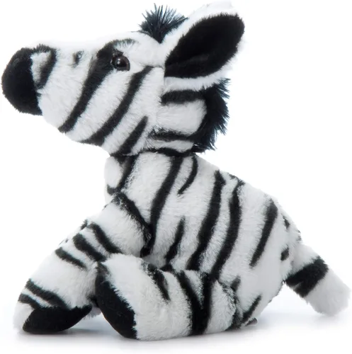 Miniatura 11 de The Petting Zoo Peluche de cebra, regalos para niños, animales salvajes del zoológico Onez, juguete de peluche de cebra de 9 pulgadas