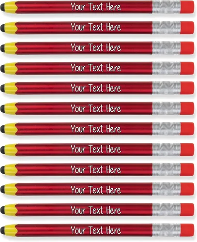 Miniatura 7 de Bolígrafos personalizados con tu logotipo o texto personalizado, paquete de 12 unidades a granel para negocios, fiestas y eventos, bolígrafo 2 en 1