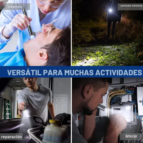 Miniatura 7 de WORKPRO Luz de bolígrafo LED, Linternas de bolígrafo de aluminio, Linterna de bolsillo con clip para inspección, emergencia, uso diario, 2