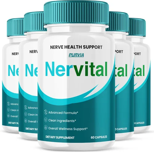 Paquete de 5 cápsulas nerviosas, alivio de neuropatía de máxima fuerza para piernas y pies, estimulador de vitaminas para nervios, suplemento de