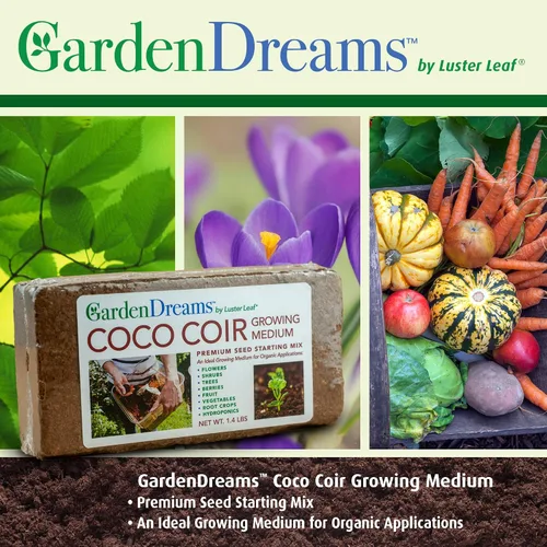 Miniatura 3 de Luster Leaf 1250 Medio de cultivo de coco y mezcla de inicio de semillas, 1.4 libras, marrón